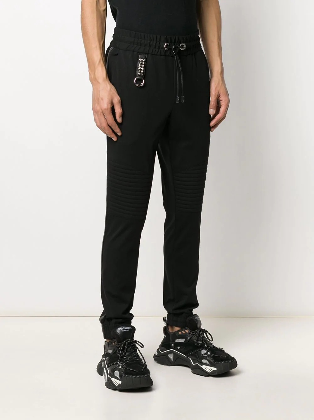 stud-embellished track pants - 3