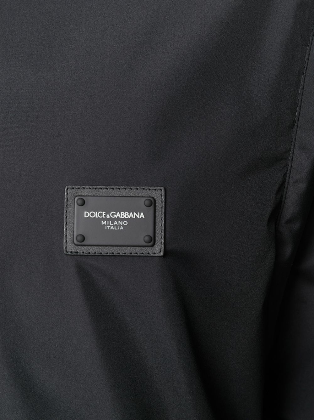 logo plaque hooded jacket - 5