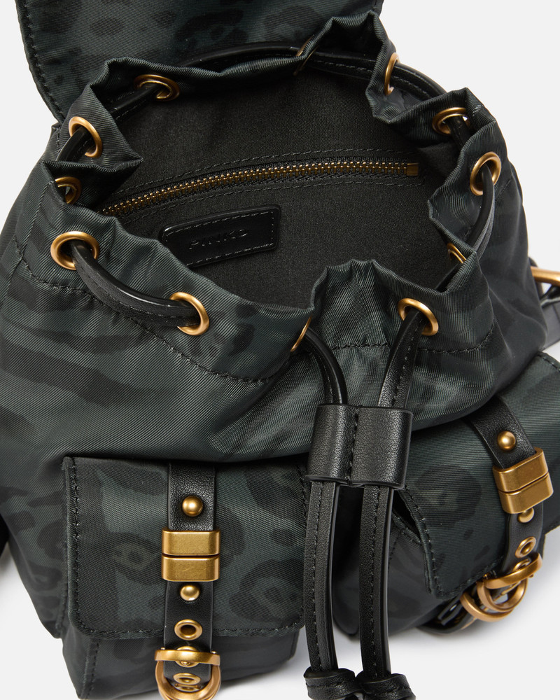 SMALL NYLON BACKPACK WITH ANIMAL PRINT 4