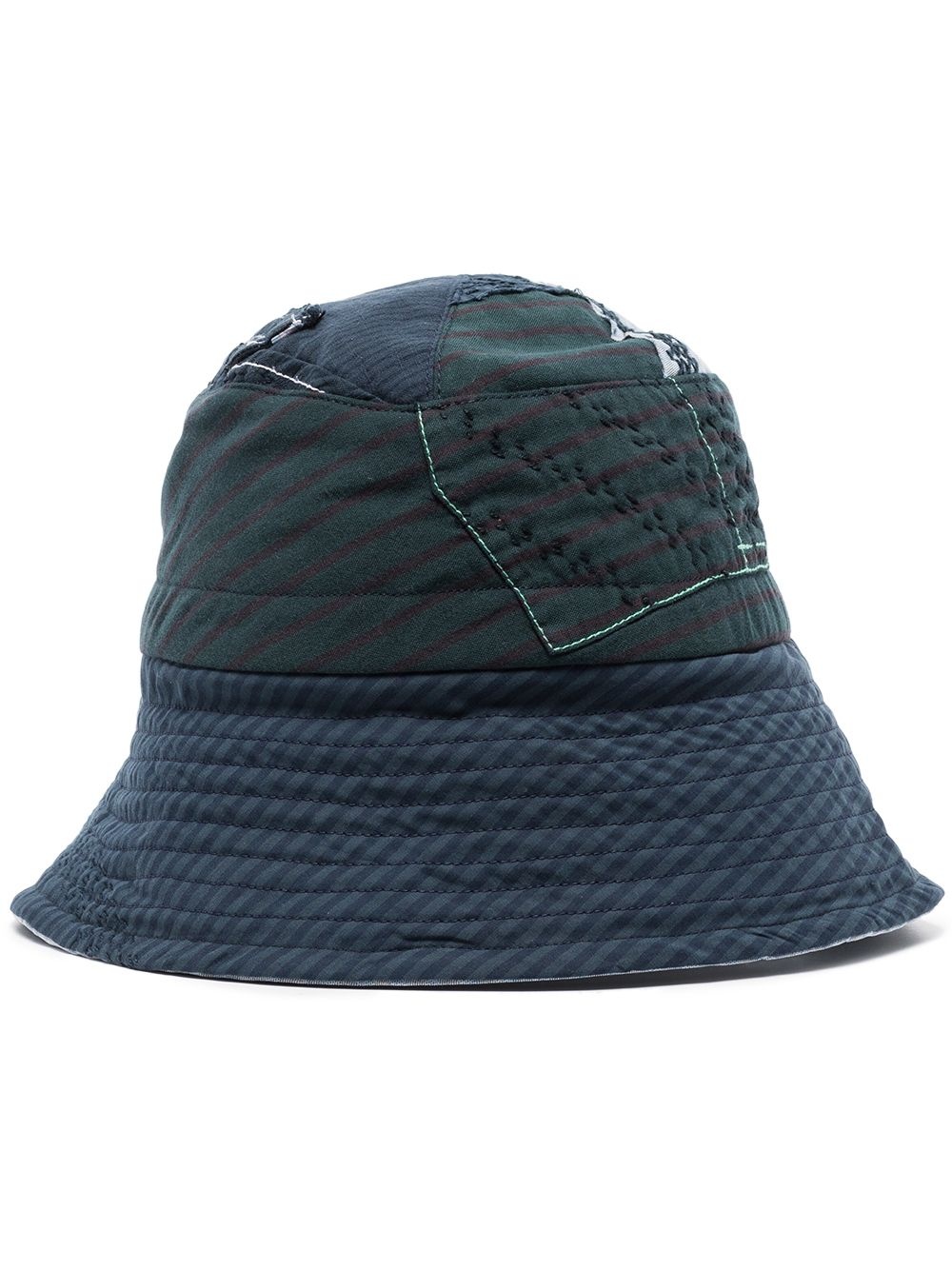 patchwork-design bucket hat - 1