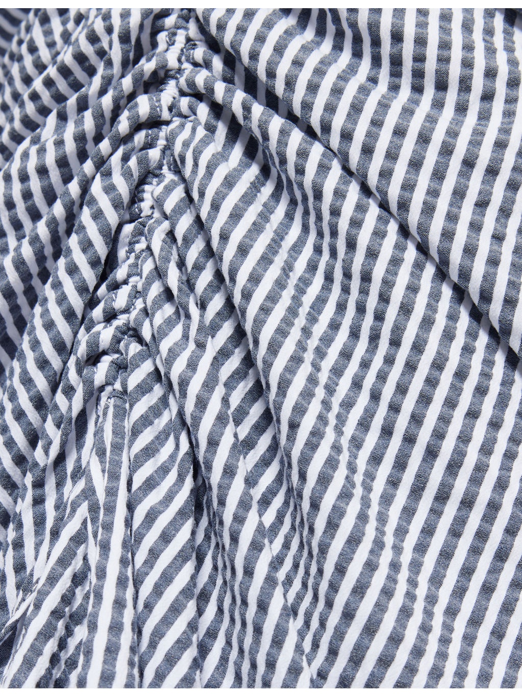 Gathered Striped Stretch-Woven Maxi Dress - 6