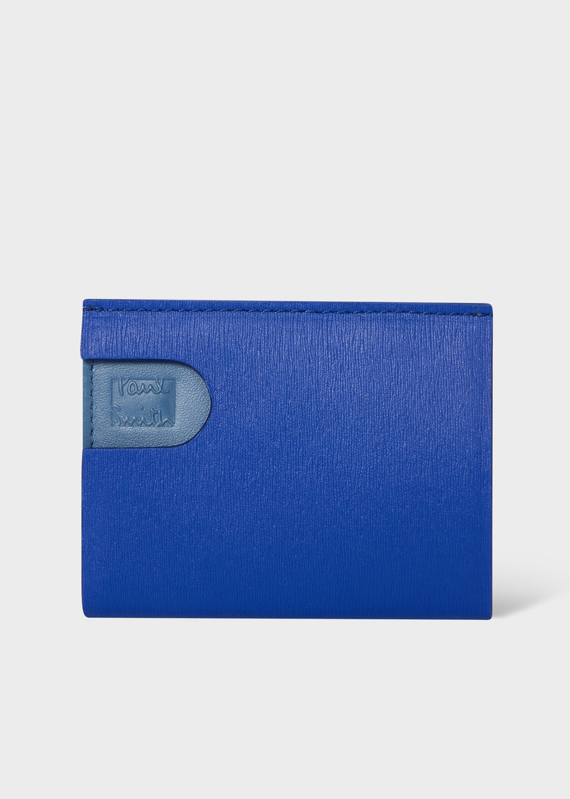 Blue Pop-Up Leather Card Holder 1