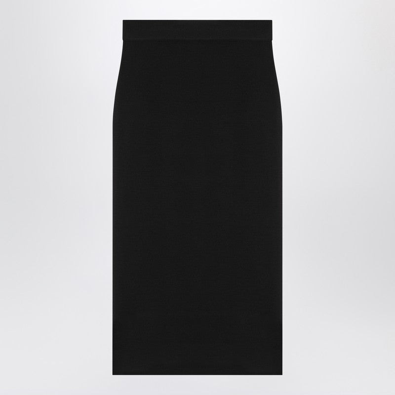 Saint Laurent Black Wool Pencil Skirt Women - 1