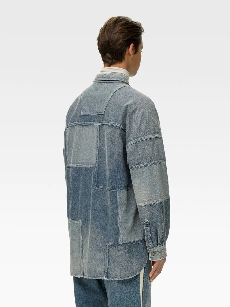 PATCHWORK DENIM SHIRT 5