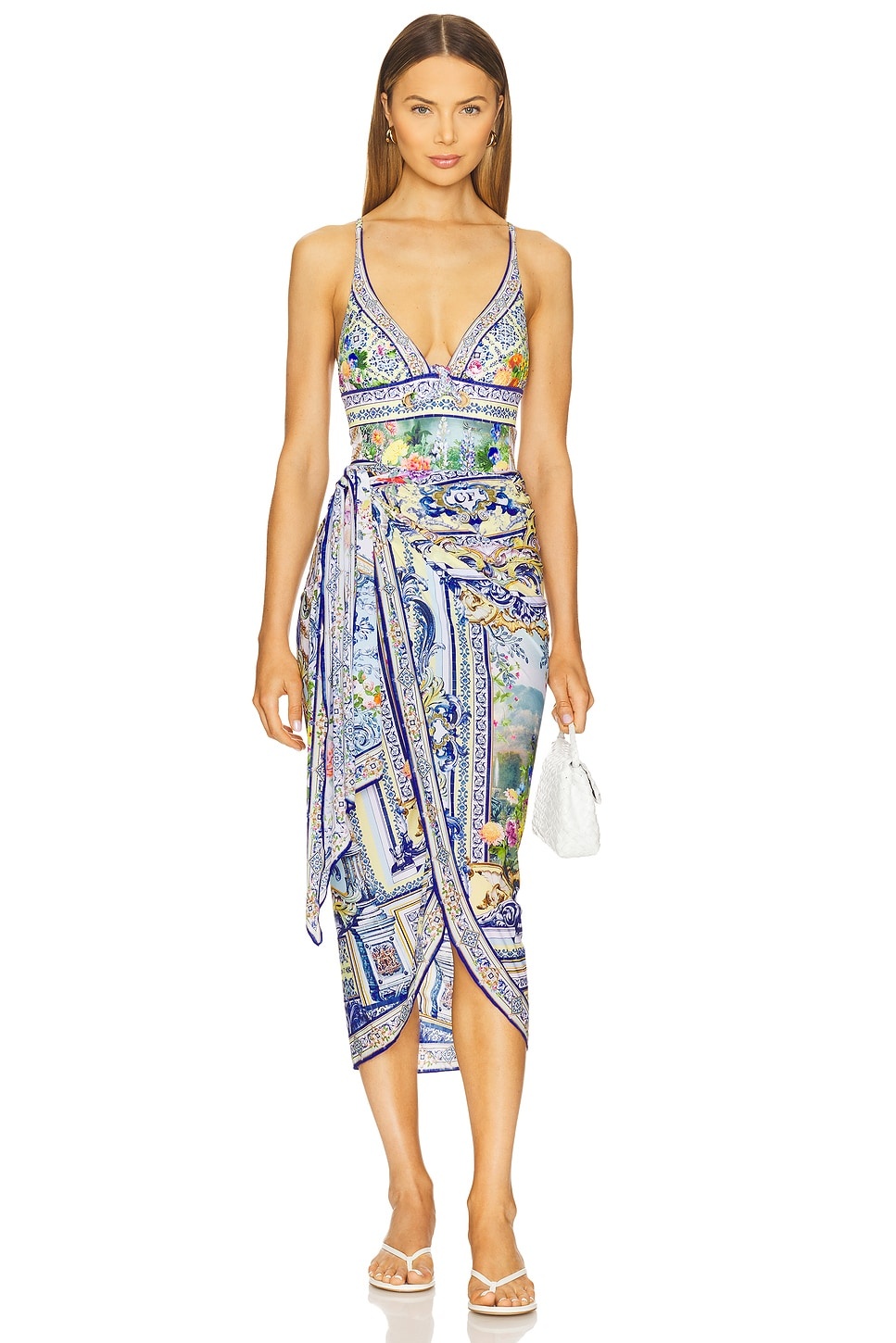 Eyelet Tie Tri One Piece - 4