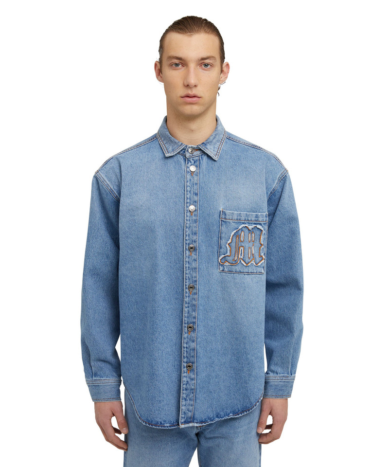 MSGM "Light Denim Wash" shirt outlook