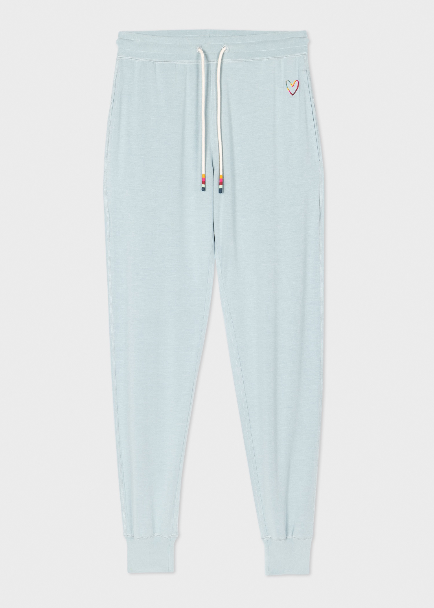 Women's Light Blue 'Swirl' Heart Sweatpants - 1