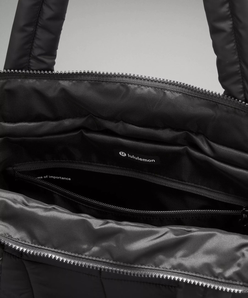 Quilted Grid Tote Bag 12L 4