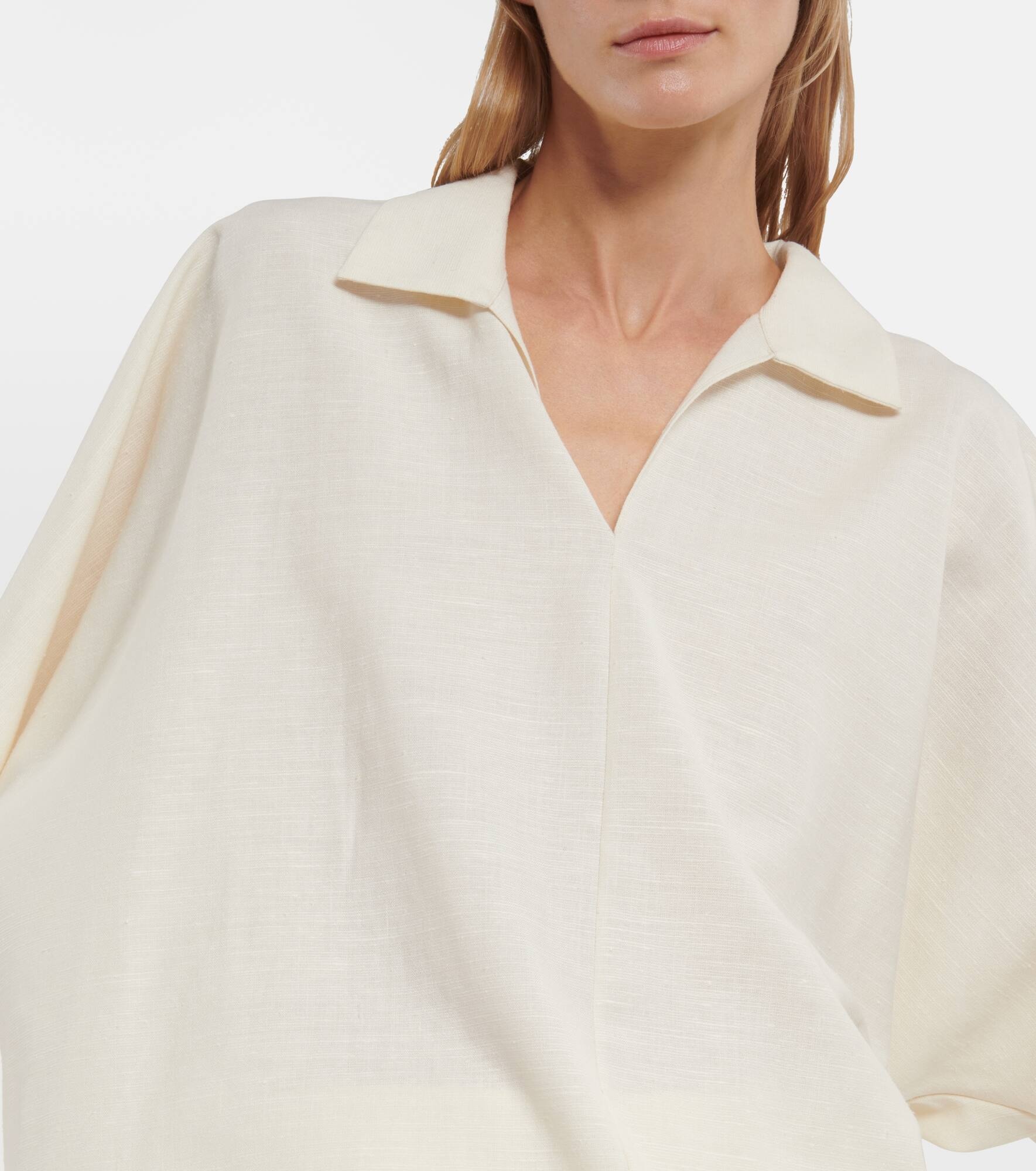 Wen wool, silk and linen top - 5