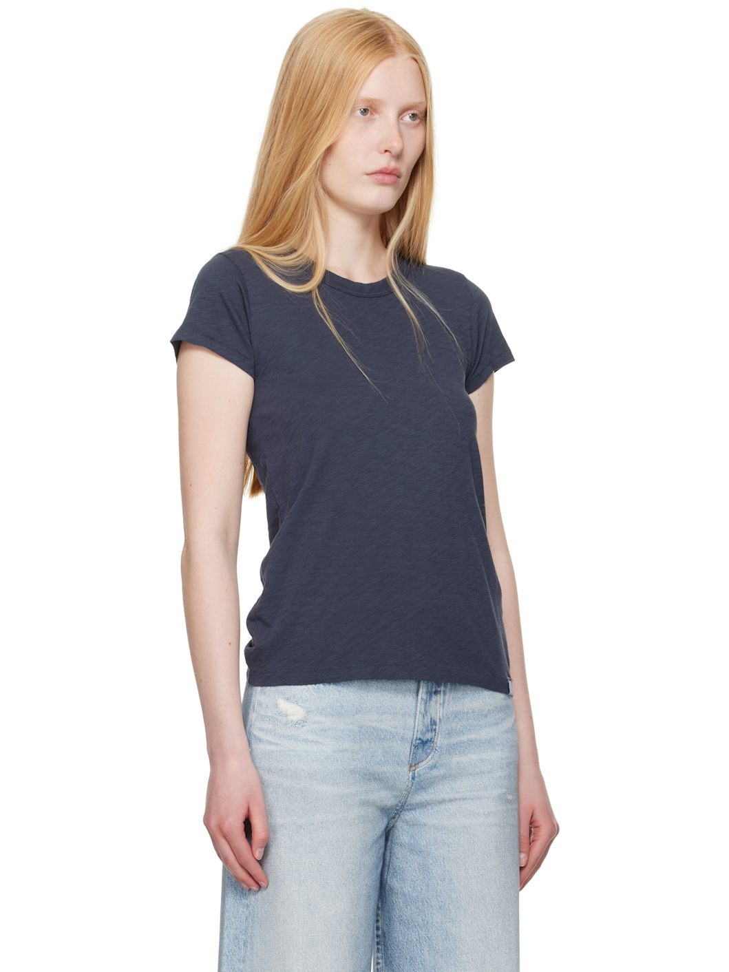 Navy 'The Slub' T-shirt - 2