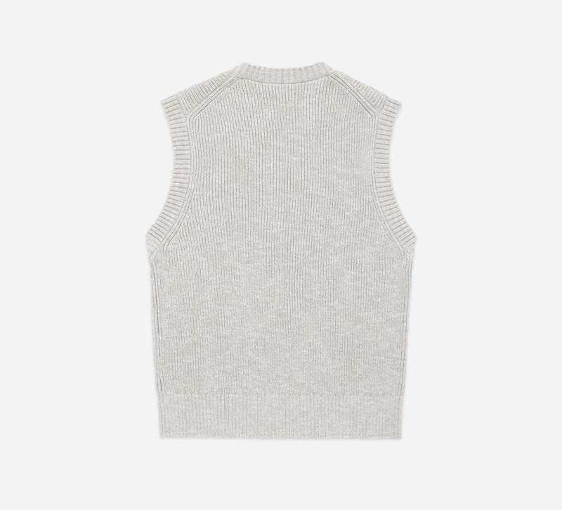 3sixteen Sweater Vest - Natural Marled Yarn outlook