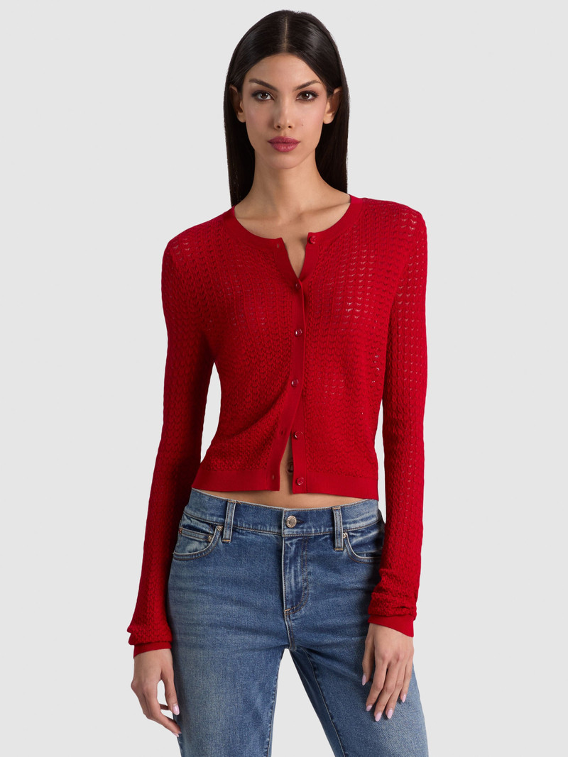 CARSON POINTELLE CARDIGAN 2