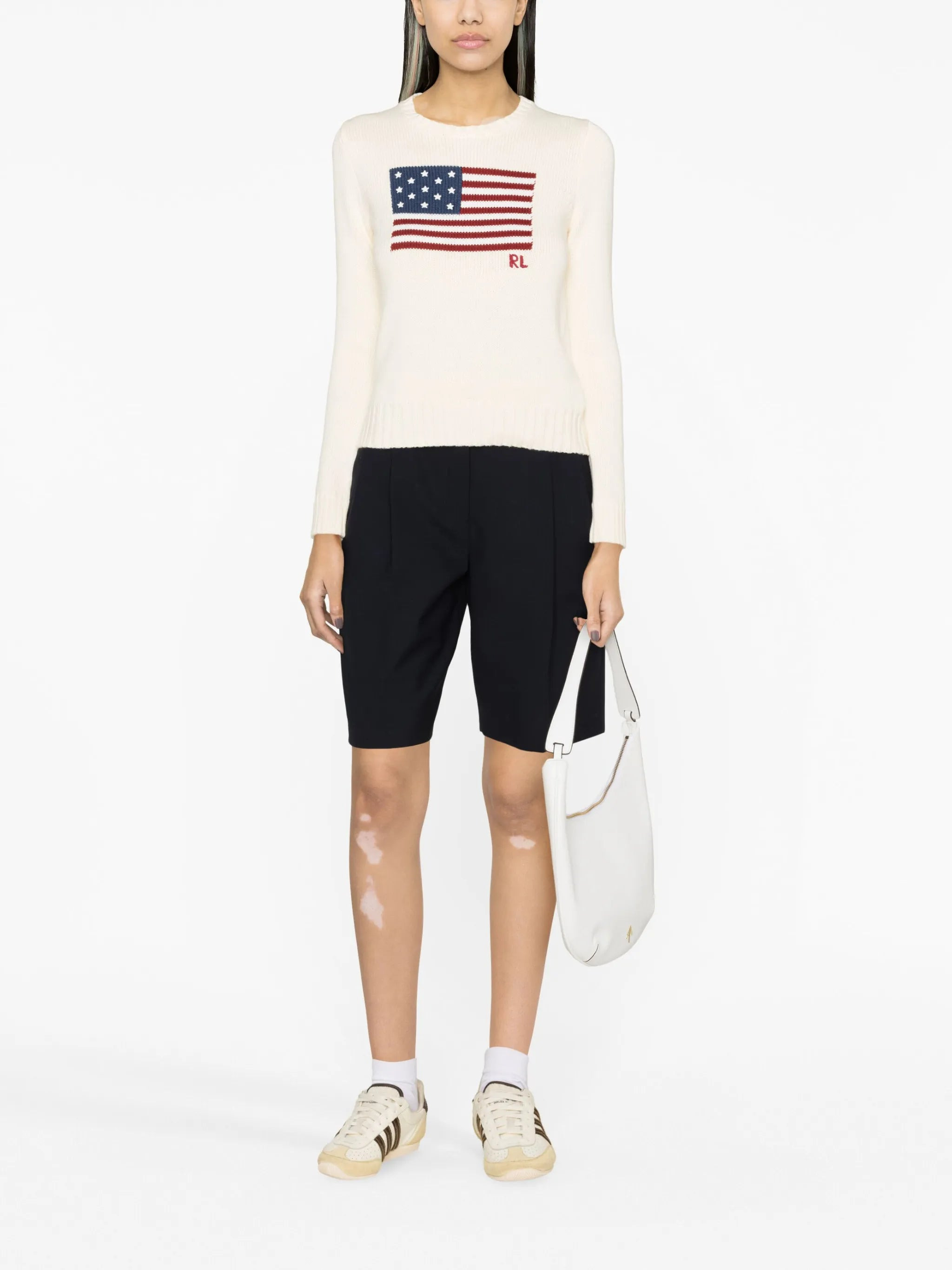 Ralph Lauren Flag-intarsia Cotton Jumper - 4