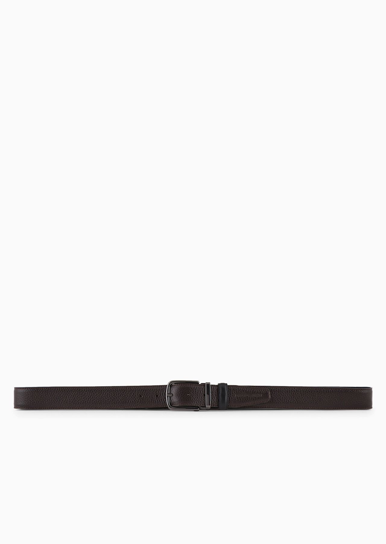 Reversible belt in pebbled leather - 3