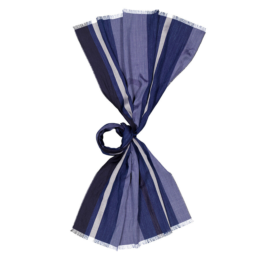 Ferragamo Maxi-Striped Jacquard Stole - 4