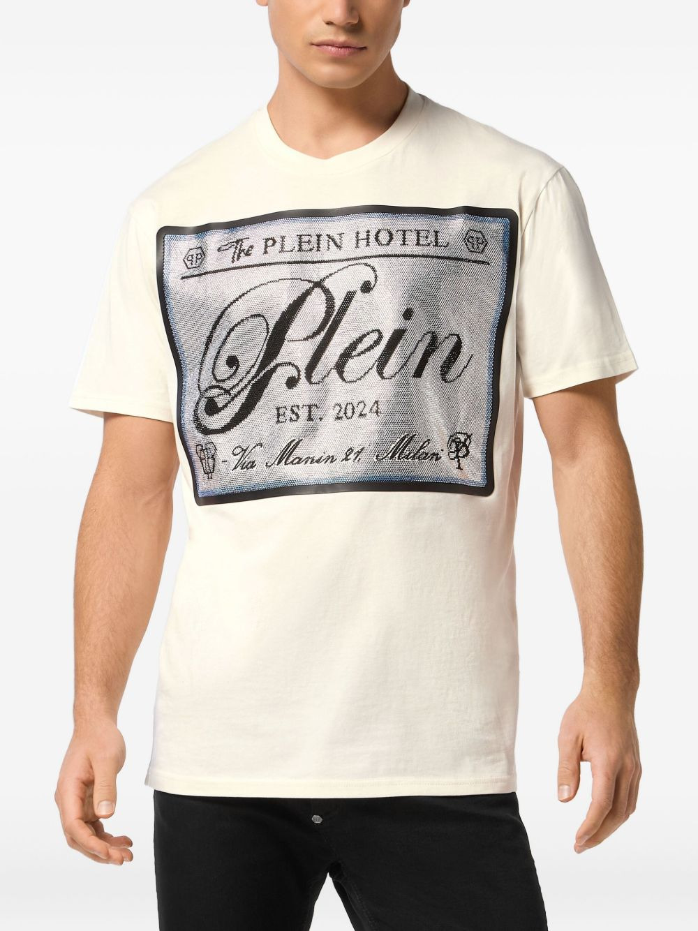 logo-embellished T-shirt - 2