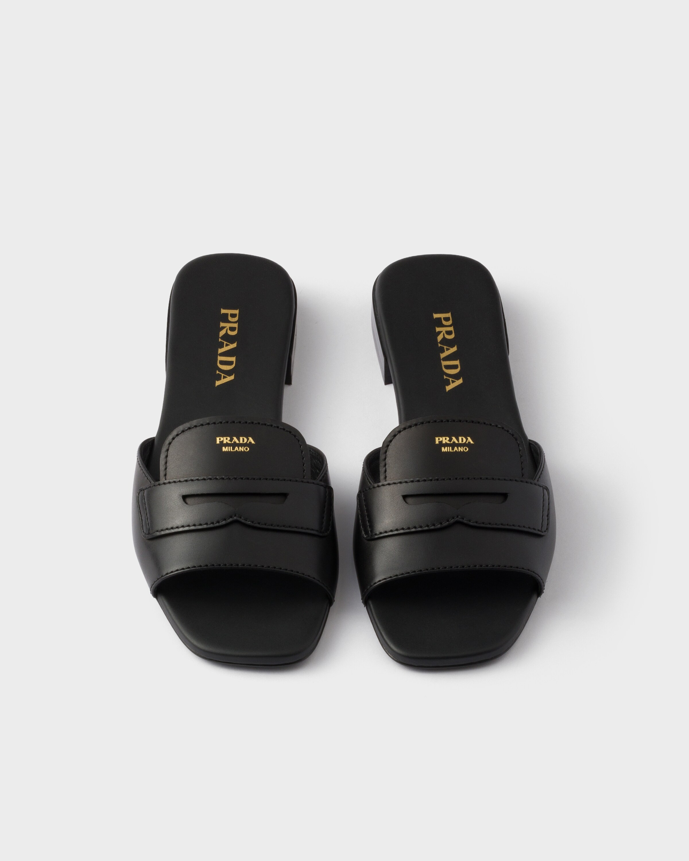 Leather slides - 3