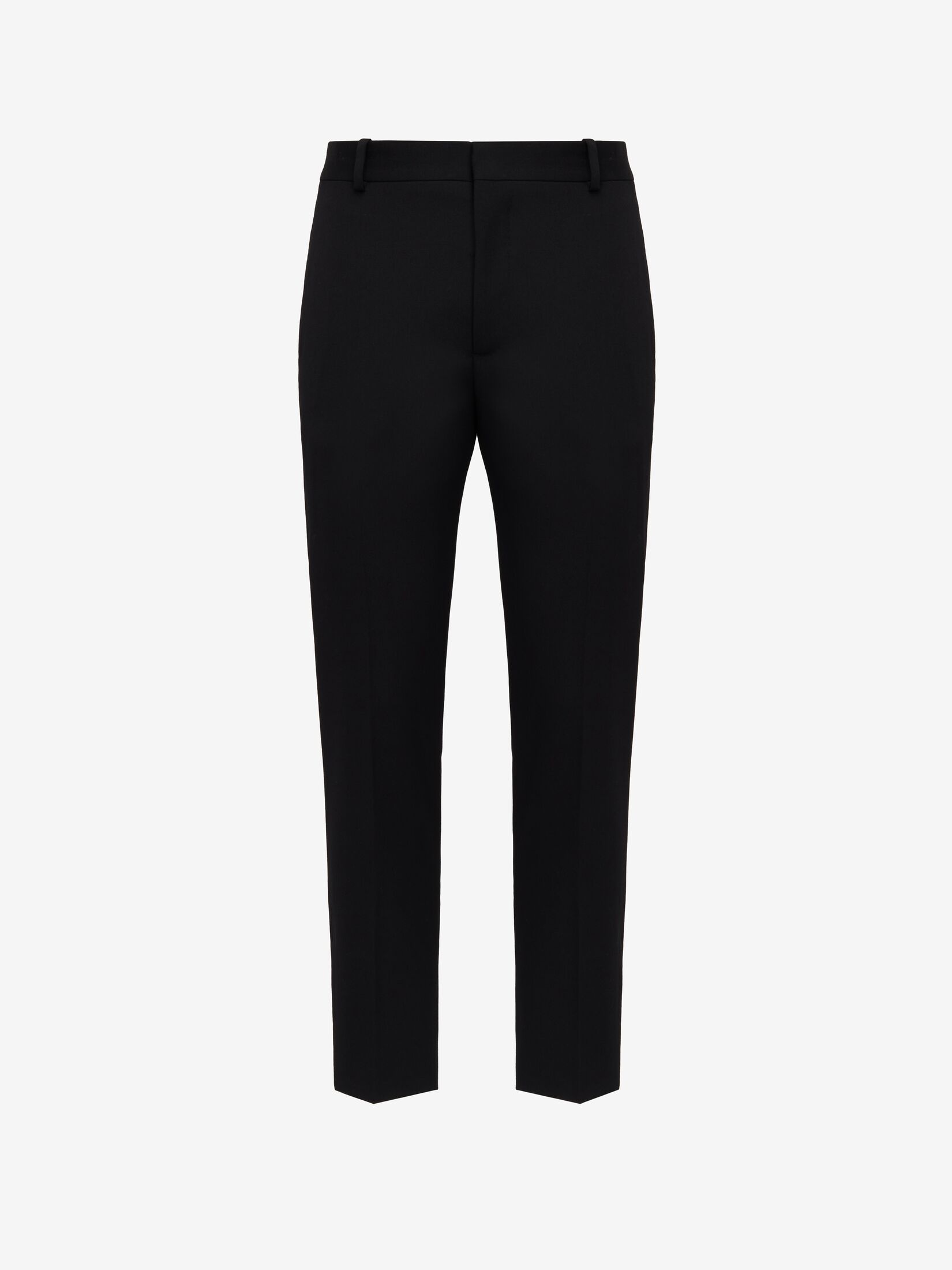 Men's Tailored Cigarette Trousers in Black - 1