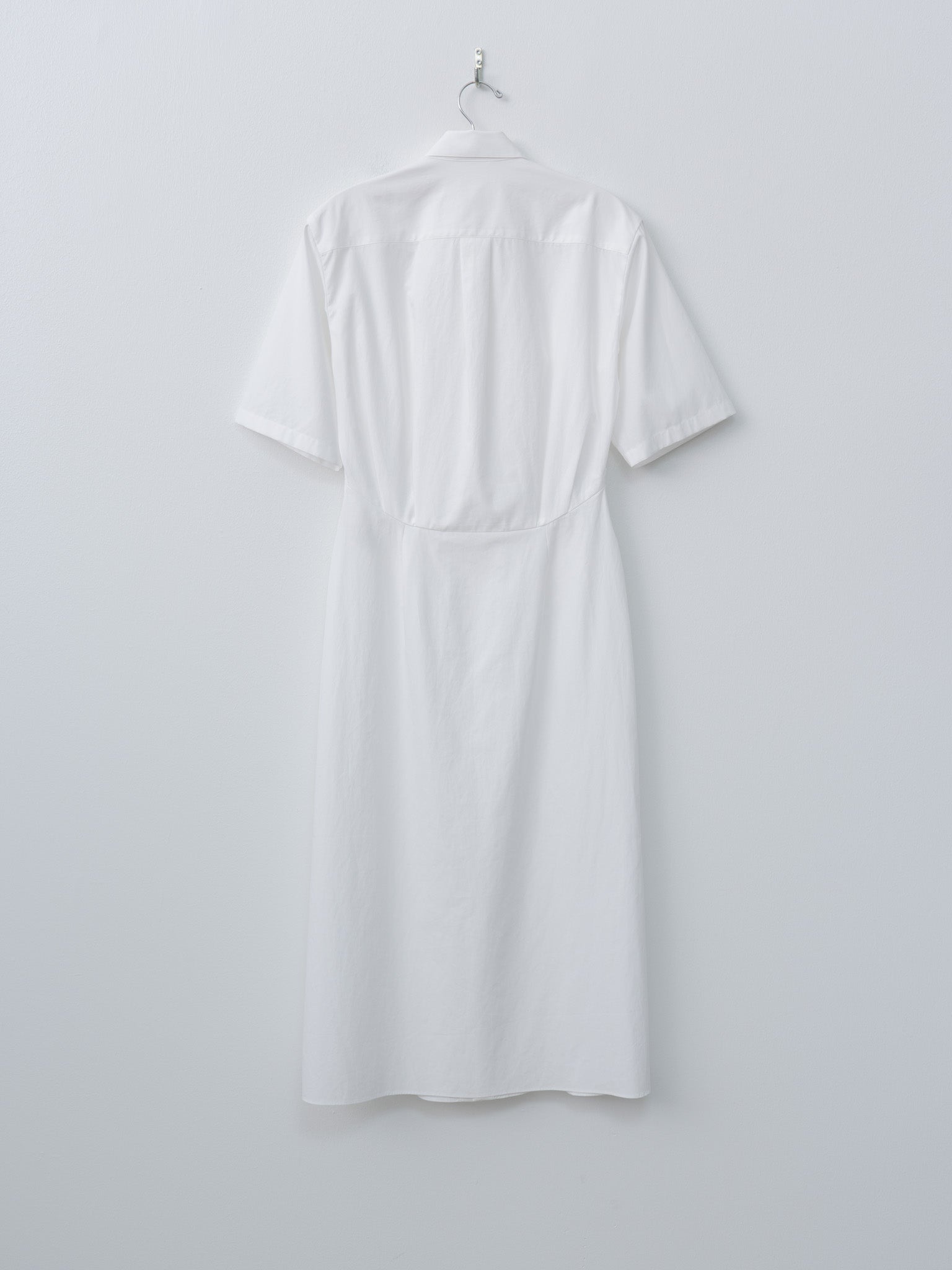 Washed Finx Twill Shirt Dress - White - 8
