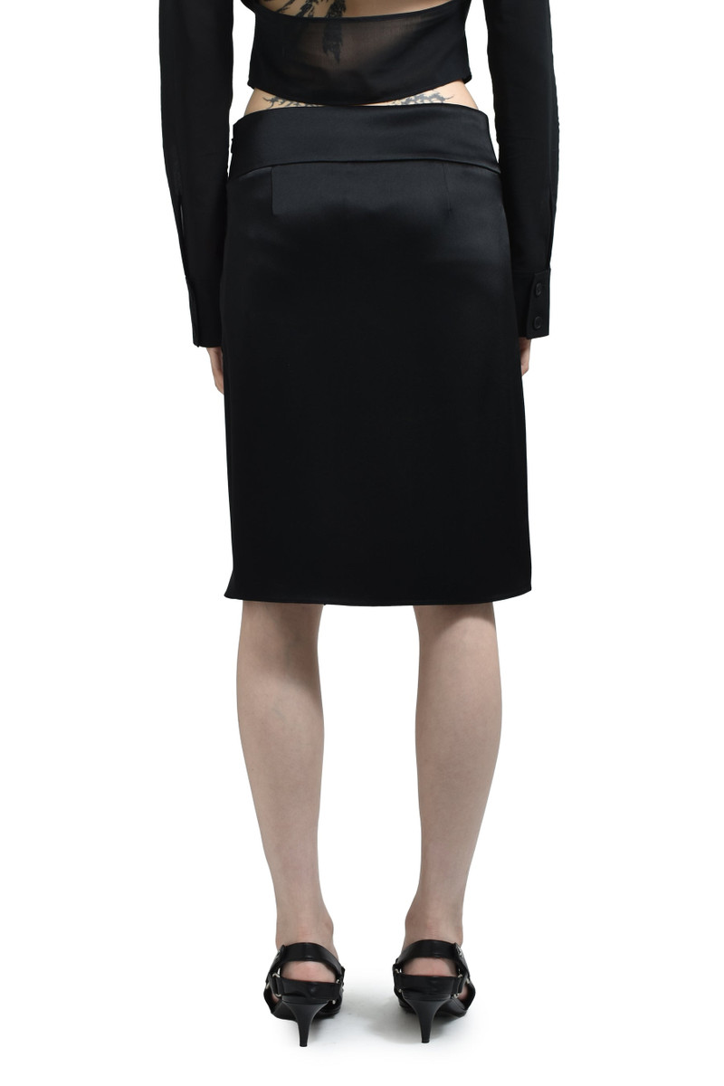 courrèges INIFINITY SATIN SKIRT / BLK outlook