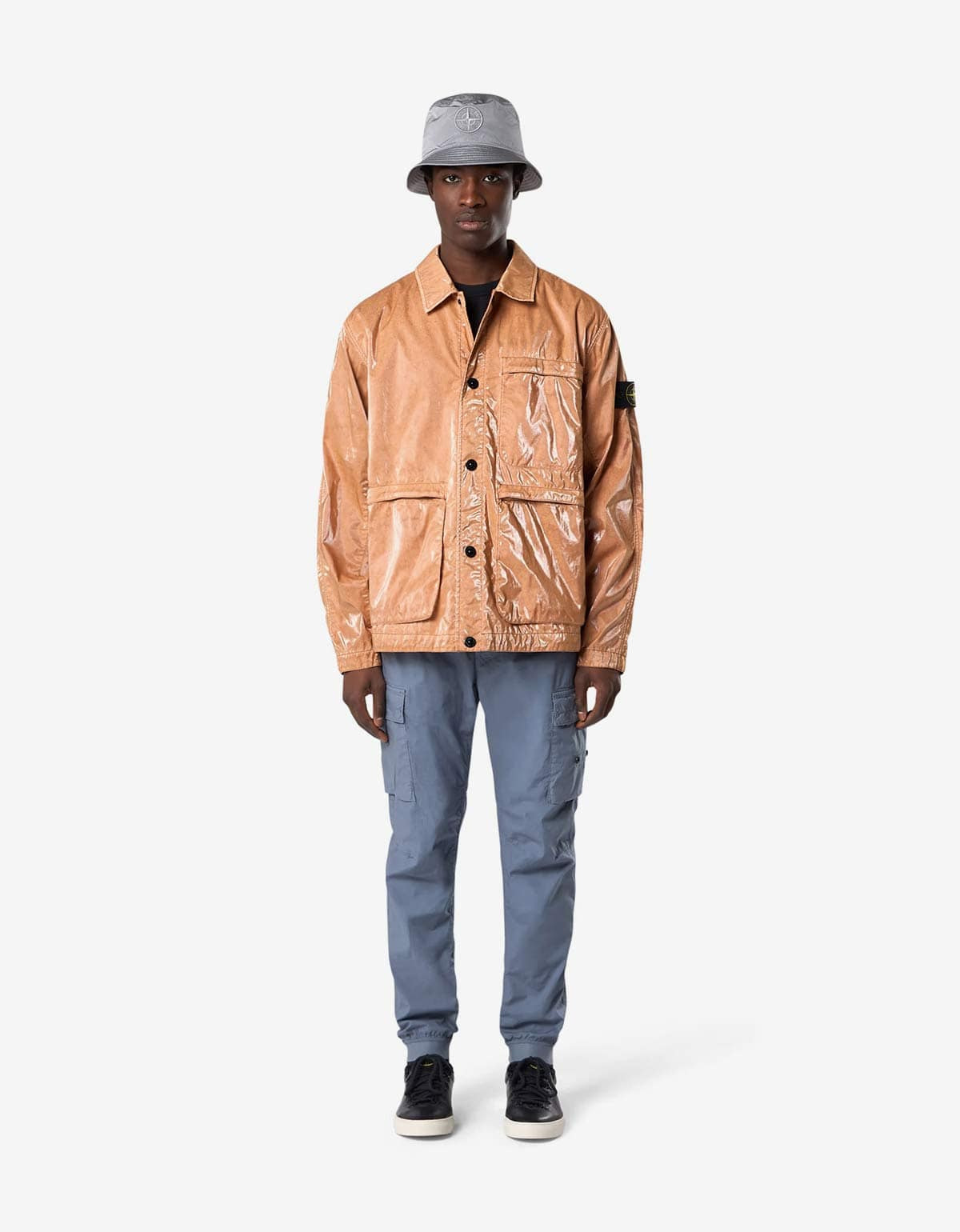 Stone Island Mussola Prismatica ‘Pietra’ Brown Coach Jacket - 8