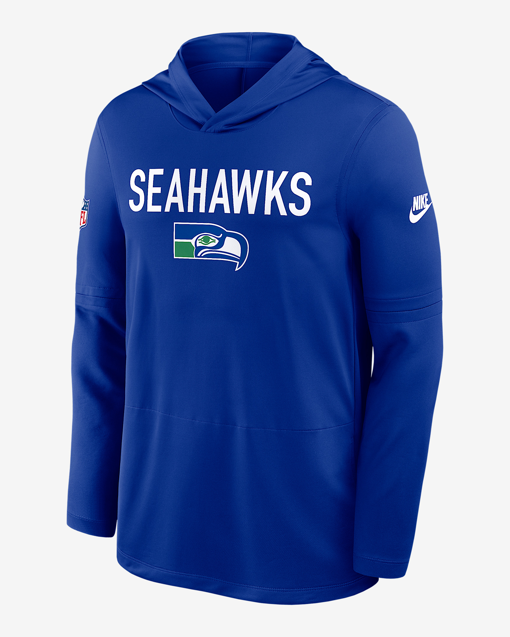 Seattle Seahawks Pass Accuracy Men's Nike Dri-FIT NFL Long-Sleeve Hooded Top - 1