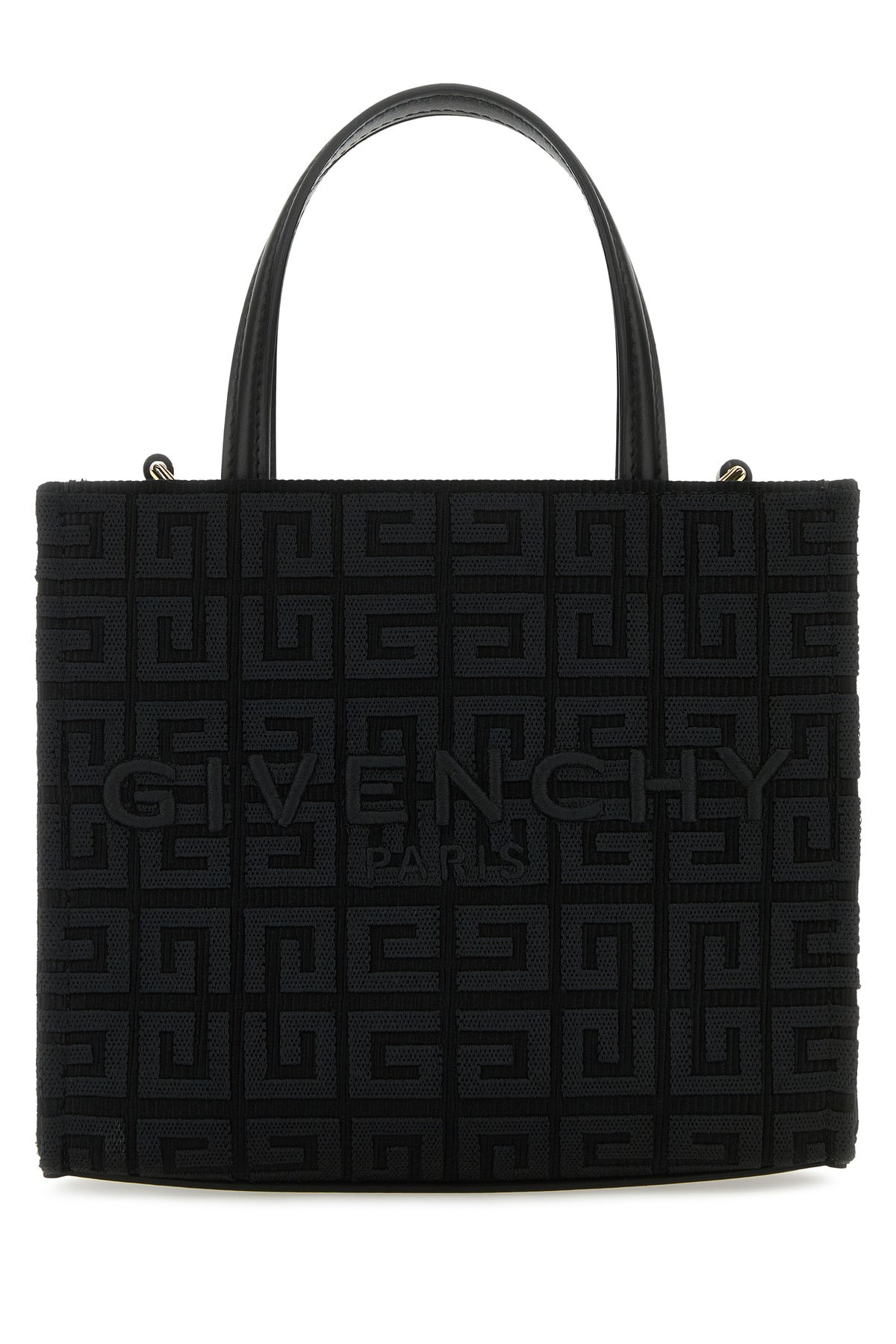 Black fabric mini G-Tote handbag - 1
