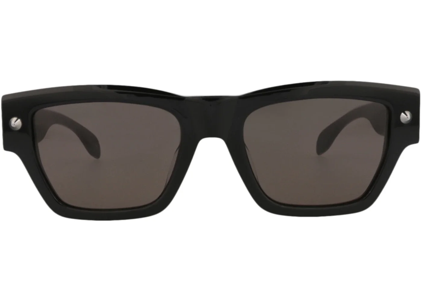 Alexander McQueen Square-Frame Recycled Acetate Sunglasses Black Black Grey (AM0409S-30014340-001) - 1