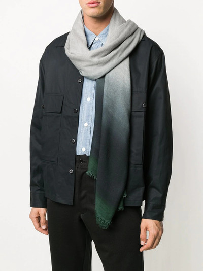 Faliero Sarti gradient-effect knit scarf outlook