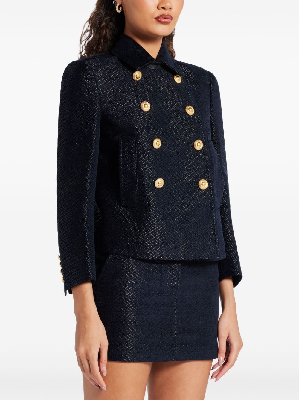 Cropped Peacoat - 3