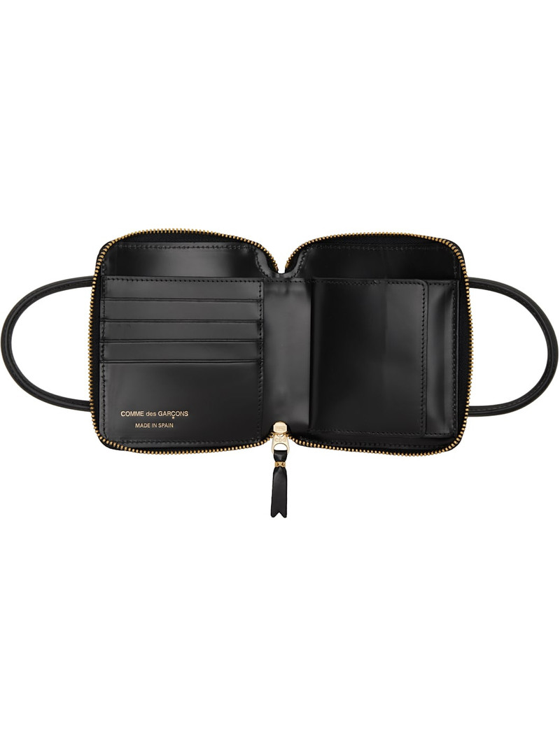 Black Handles Medium Zip Wallet 3