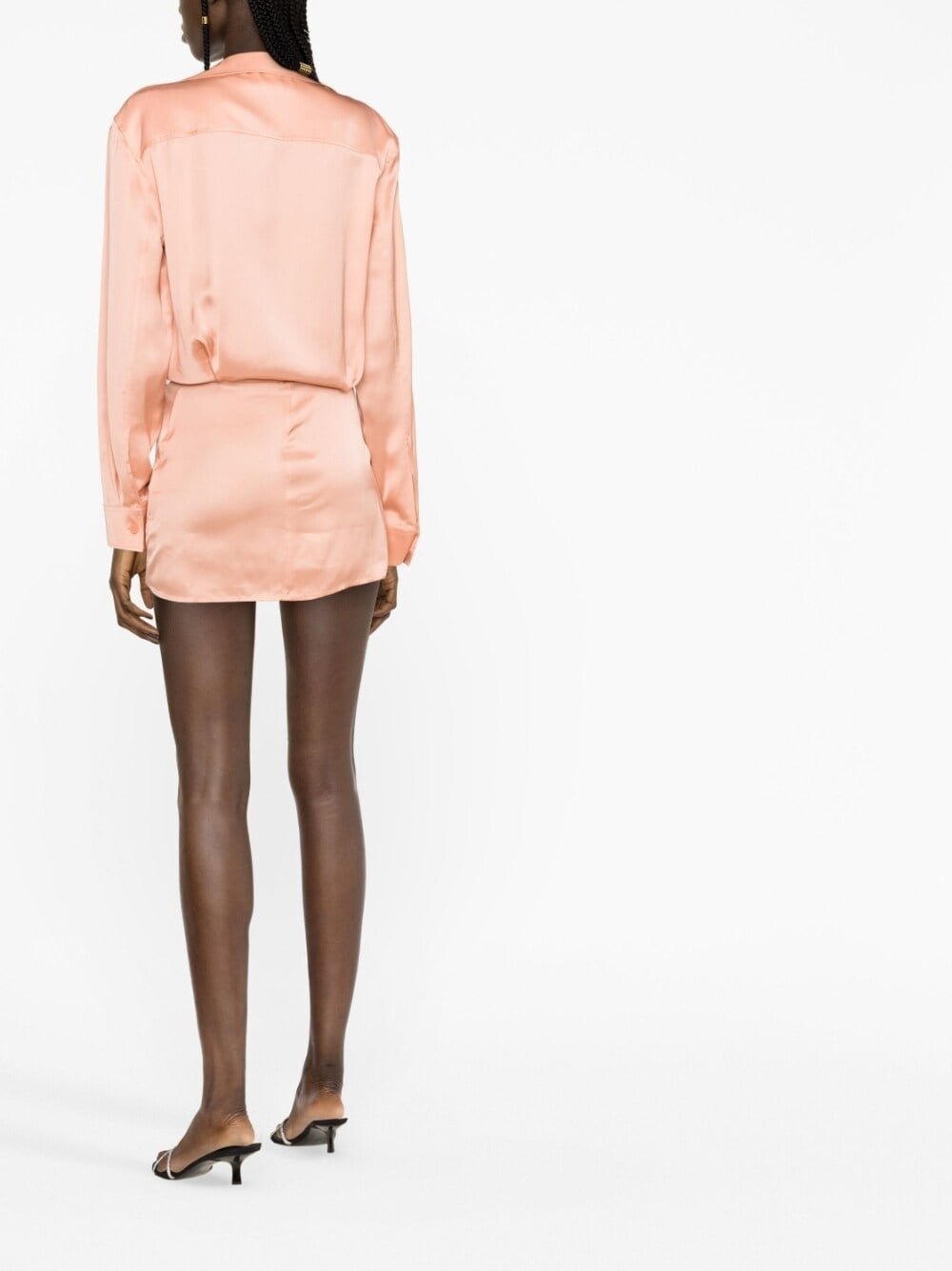 Off-White TOYBOX SATIN TWIST SHIRT DRES | eraldo | REVERSIBLE