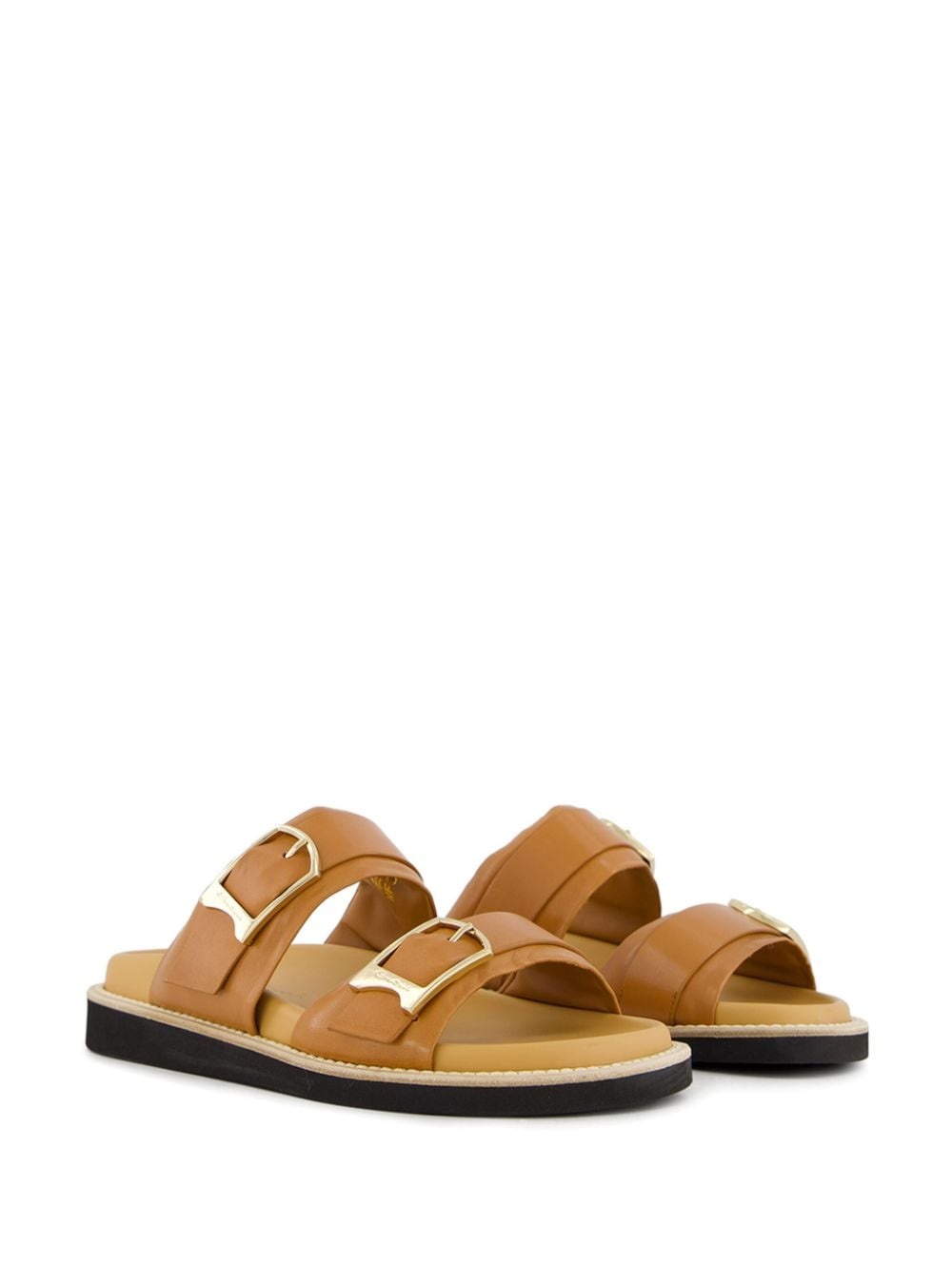 double-buckle sandals - 5