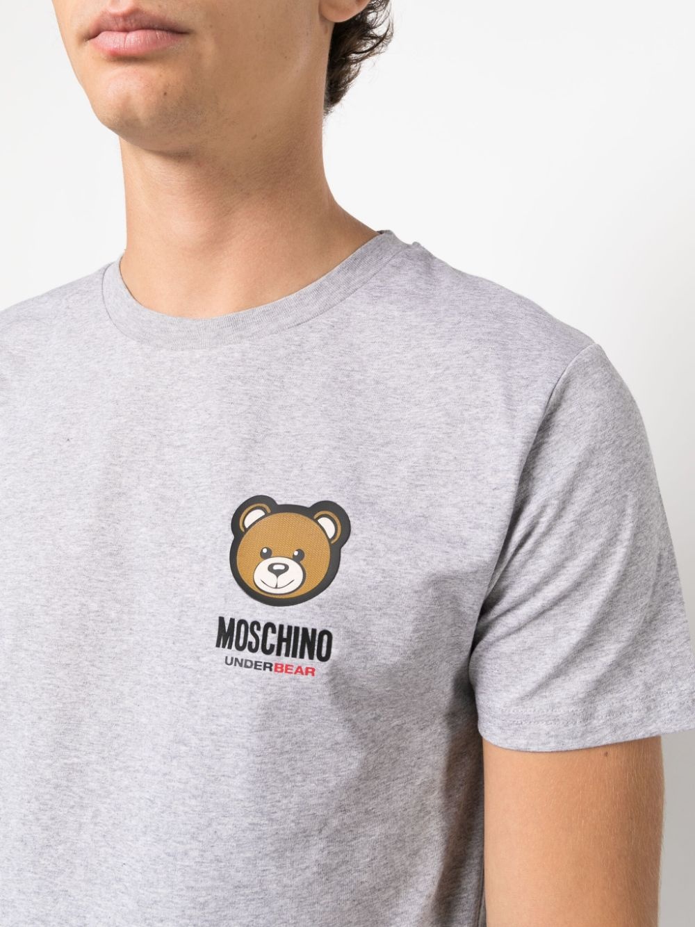 Teddy Bear-patch mélange T-shirt - 5