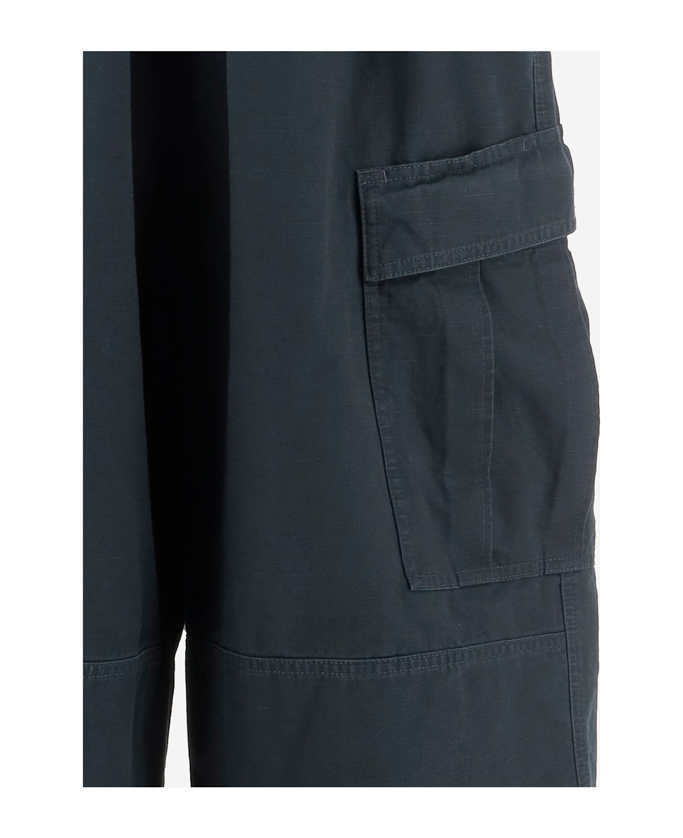 Navy Blue Cotton Cargo Pant - 3