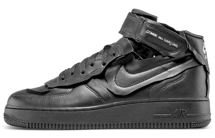 Nike COMME des GARCONS x Air Force 1 Mid 'Triple Black' DC3601-001 - 2
