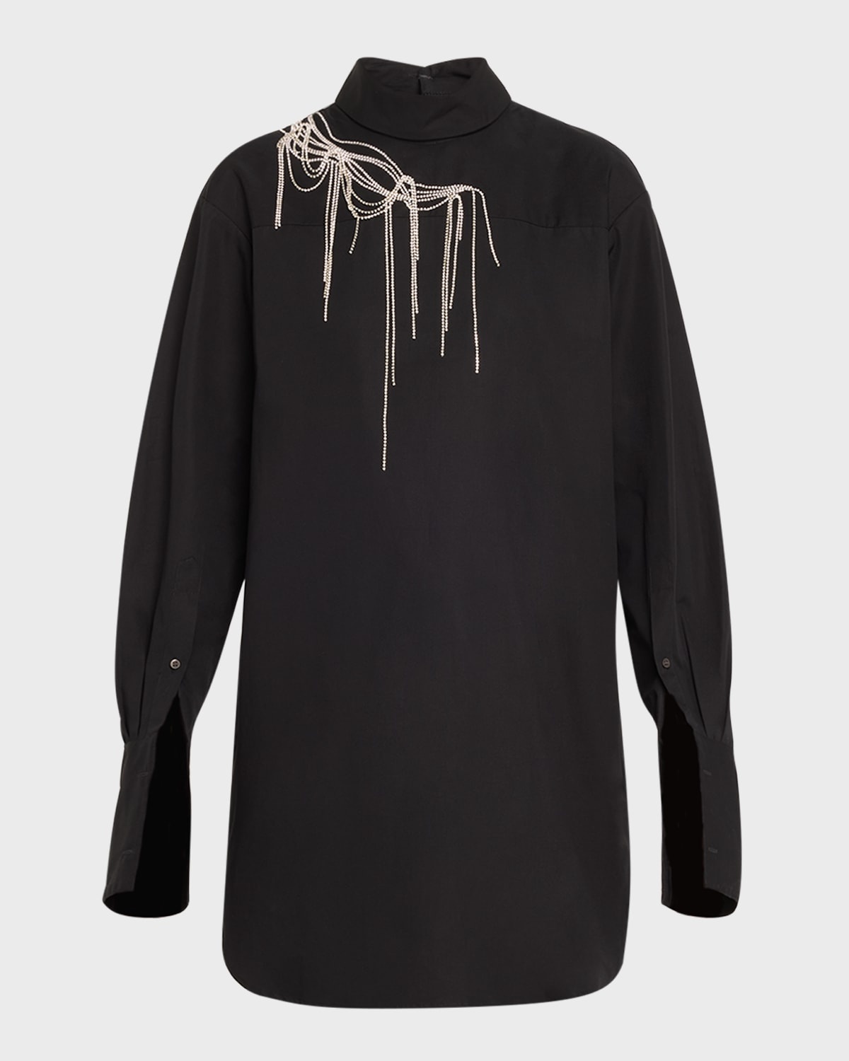 Corso Embellished Oversize Cotton Shirt - 1