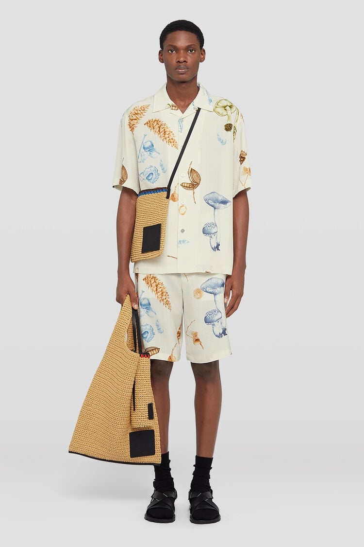 Jil Sander Blurred Grid Print ショートスリーブ 298198-34396-JIL-SANDER-