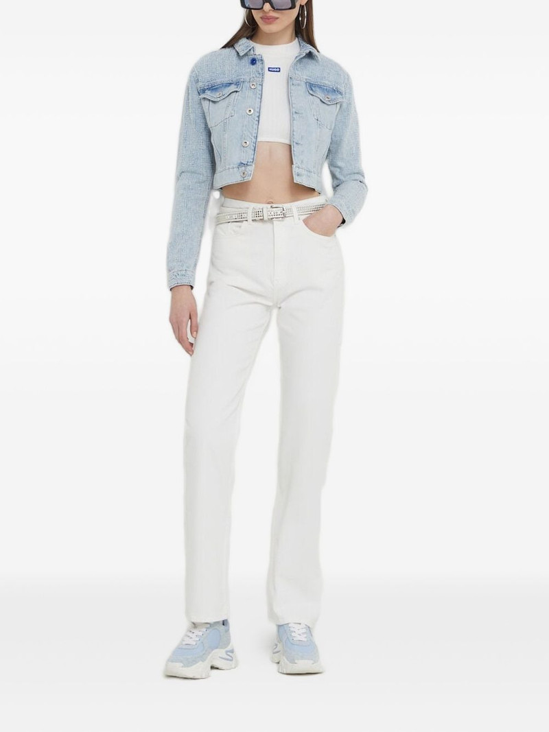 HUGO ribbed crop sweater outlook