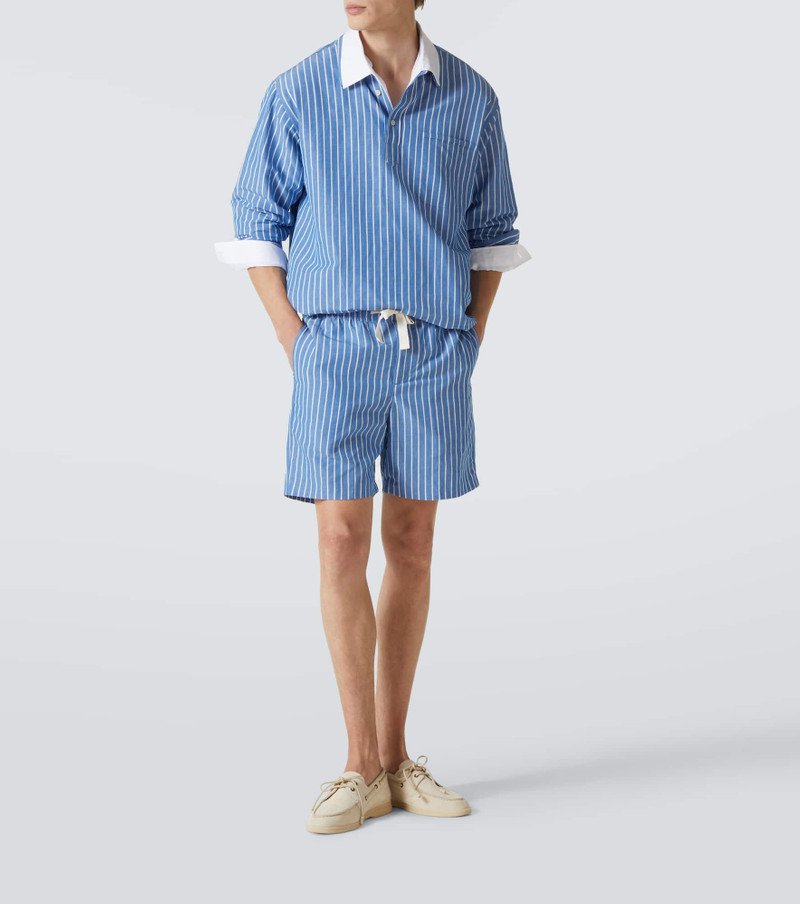 ORLEBAR BROWN Alex striped linen and cotton shorts outlook