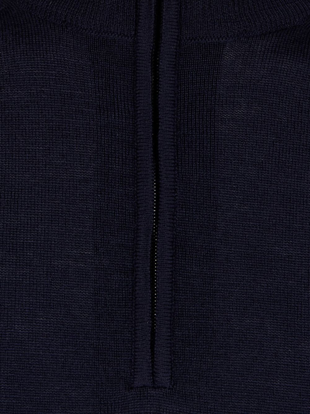 high-neck zip-up sweater - 3