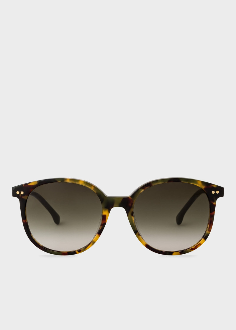Havana Khaki 'Finch' Sunglasses 1