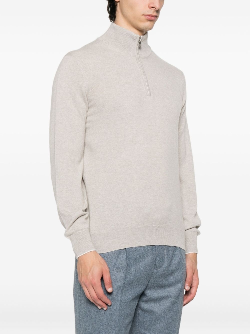 zip-up sweater - 3