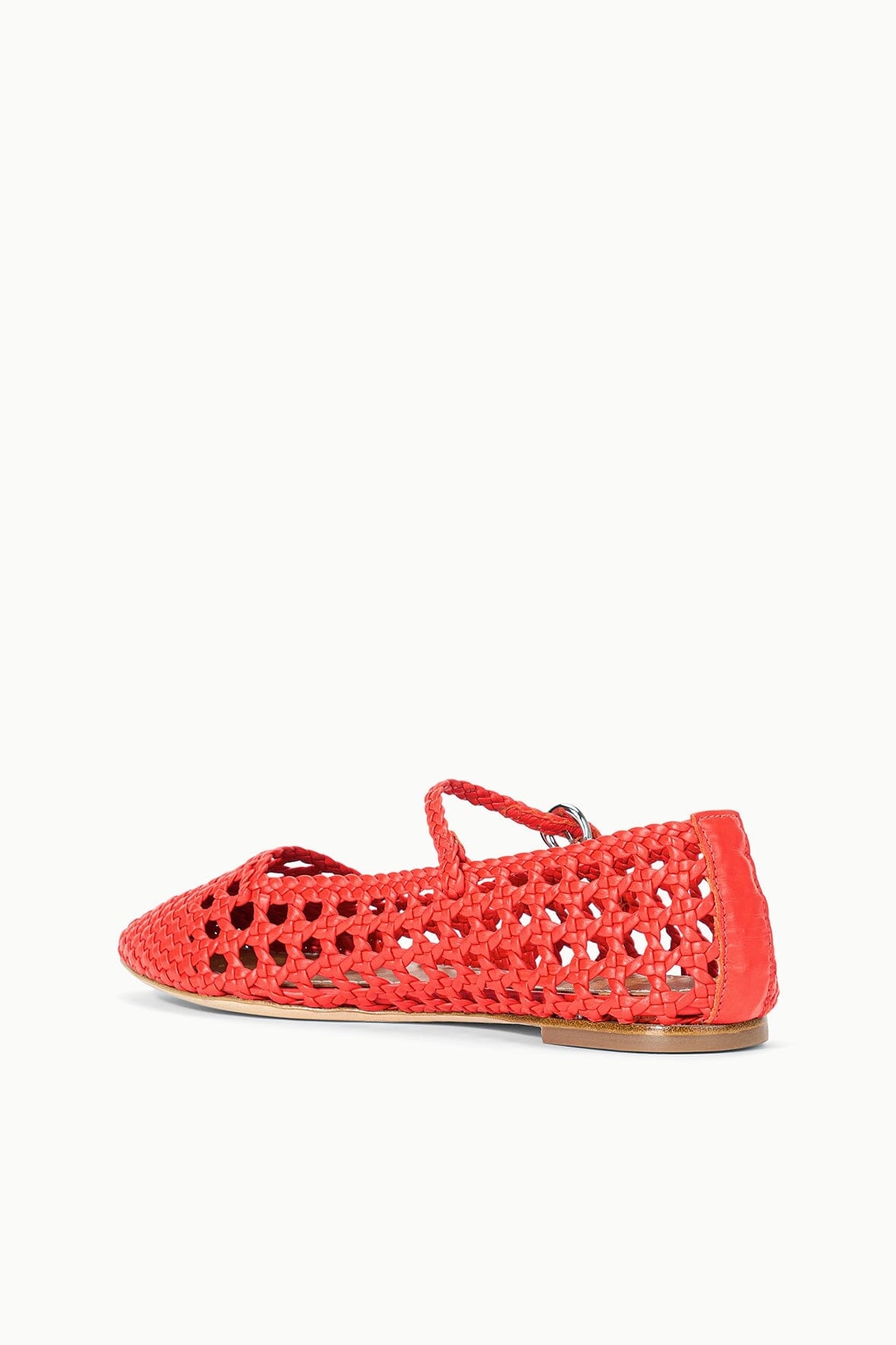STAUD NELL MARY JANE FLAT WILD POPPY - 5