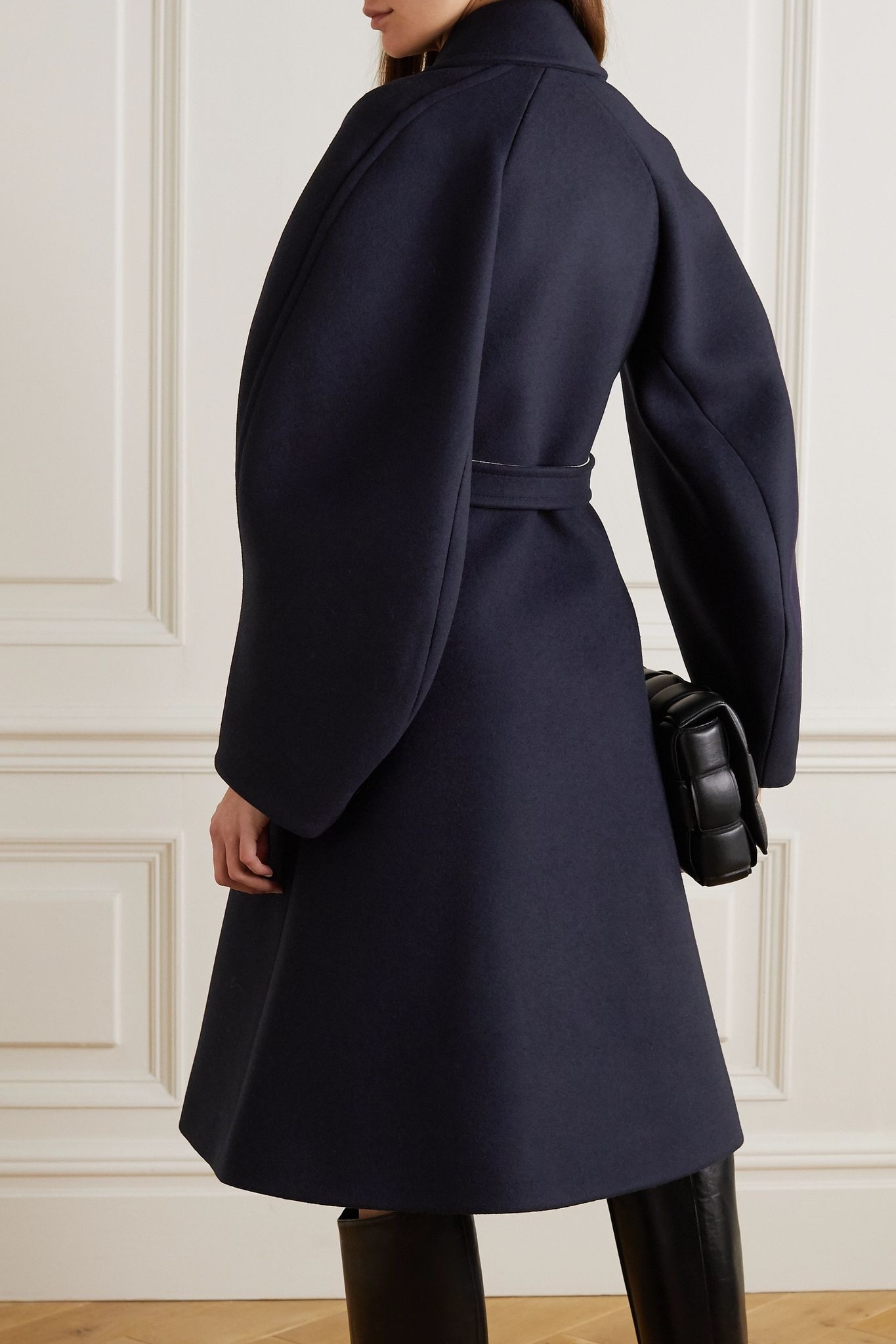 Belted wool coat - 3