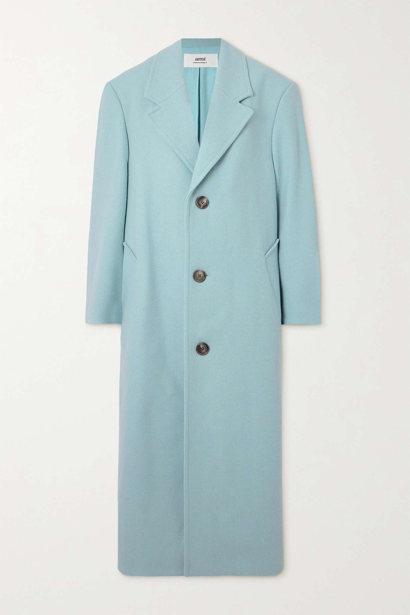 Wool-blend twill coat - 1