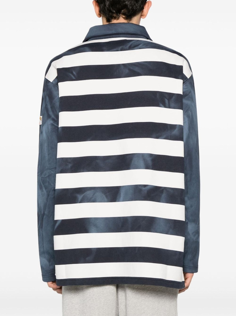 logo-embroidered polo sweatshirt 5