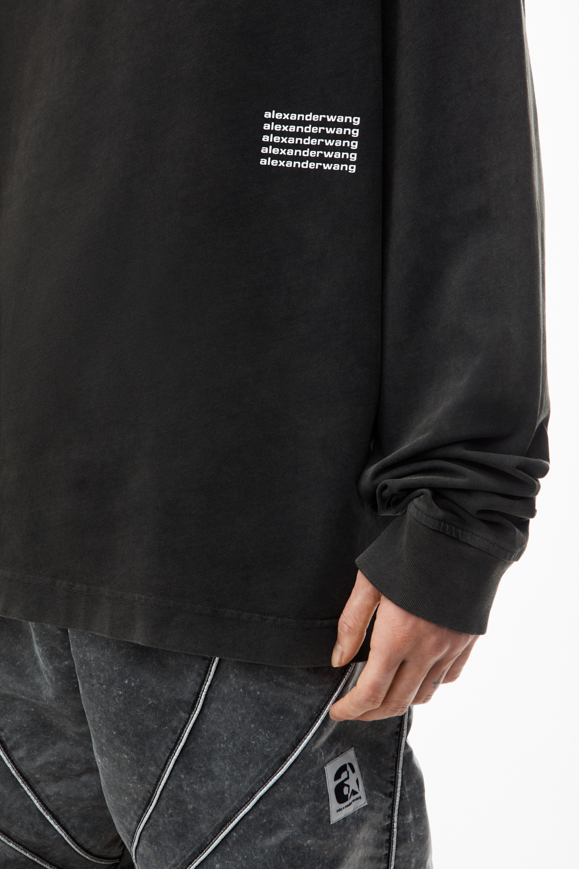 LONG-SLEEVE TEE IN HIGH TWIST JERSEY - 5
