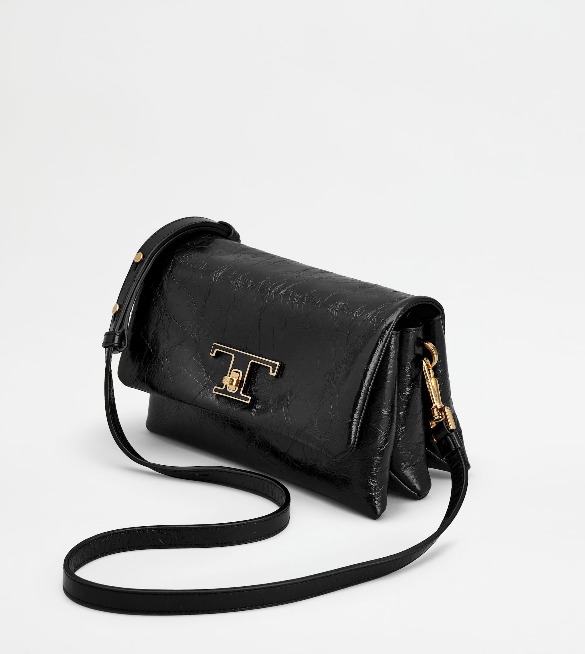 T TIMELESS FLAP BAG IN LEATHER MINI - BLACK - 6