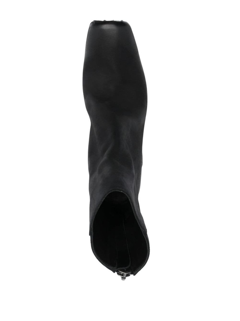 45mm zip-up leather ankle boots 4